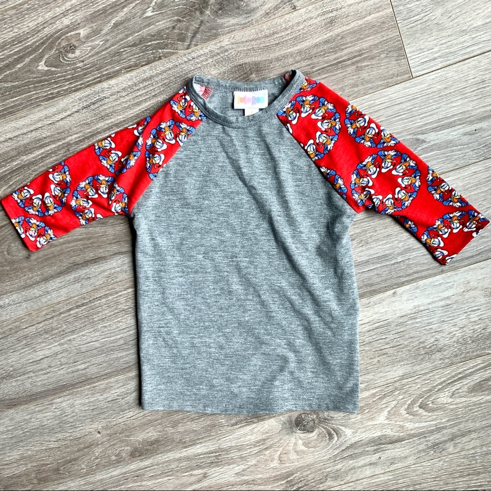 Lularoe Disney Scarlett Donald Duck Raglan